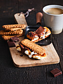 Belgian smores made in a raclette
