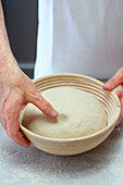 Bread dough finger dent test