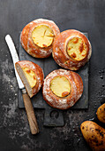 Baked potato rolls