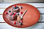 Chocolate tartlet with fresh berries