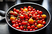 Pan with cherry tomatoes