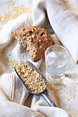 Oat bread and water (monastic fasting)