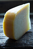 A piece of sheep’s cheese