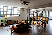 Interior of a loft office