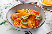 Citrus salad with kaki