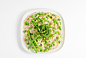 Orzotto - Pearl barley with green vegetables