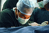 Masked surgeon