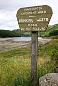 Haweswater reservoir sign 2010 drought