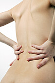 Woman with lower back pain