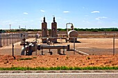 Fracking site near Sayre, Oklahoma