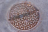 New York sewer manhole
