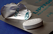 Blister pack of Lipitor tablets