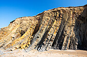 Bedding planes in rock