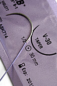 Suture needle and thread