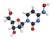 Hydroxycytidine antiviral medication, molecular model