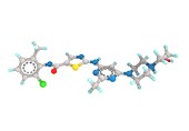 Dasatinib cancer drug molecule