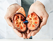 Kidney diseases, conceptual illustration