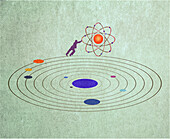 Astrophysics research, conceptual illustration