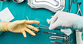 Passing surgical instruments