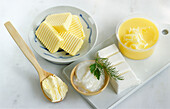 Fats - butter, clarified butter, margarine, goose fat, coconut oil