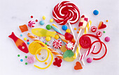 Various colored candies