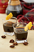 Coffee cocktails with star anise