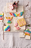 Rainbow biscuits