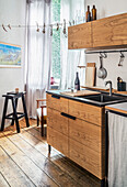 Handmade wooden kitchen cabinets