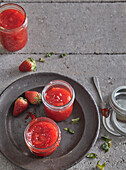Strawberry jam with pectin