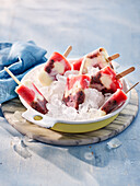 Berry yogurt ice cream bar