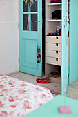 Open closet in bedroom Buenos Aires, Argentina