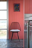 Uruguay, Manantiales, chair in beach house