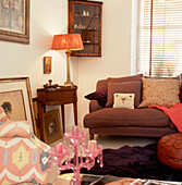 White living room with period style furniture