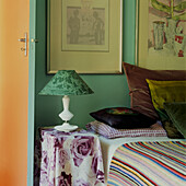 Bedroom in colourful shades