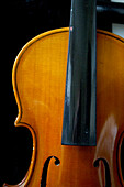 Violin without strings in Brighton home, East Sussex, England, UK