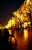 Christmas light decorations in the main square