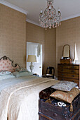 Luxury bedroom in neutral decor