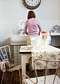 Woman standing in the kitchen