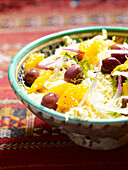 Couscous salad with orange and olives Morocco North Africa