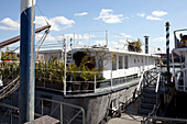 London houseboat on river Thames