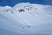 Snowy landscapes in the Whistler resort Canada