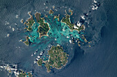 Isles of Scilly, UK, from space