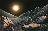 Surface of Mercury, illustration