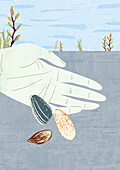 Planting a seed, illustration