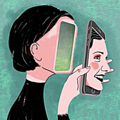 Online identity, illustration