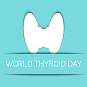 World thyroid day, conceptual illustration