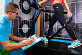 Gait analysis on a treadmill