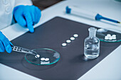 Preparing medication for a placebo drug trial