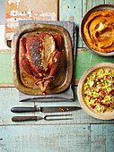 Maryland chicken with creamed corn and bacon