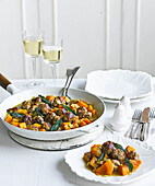 Sausage with sage and butternut